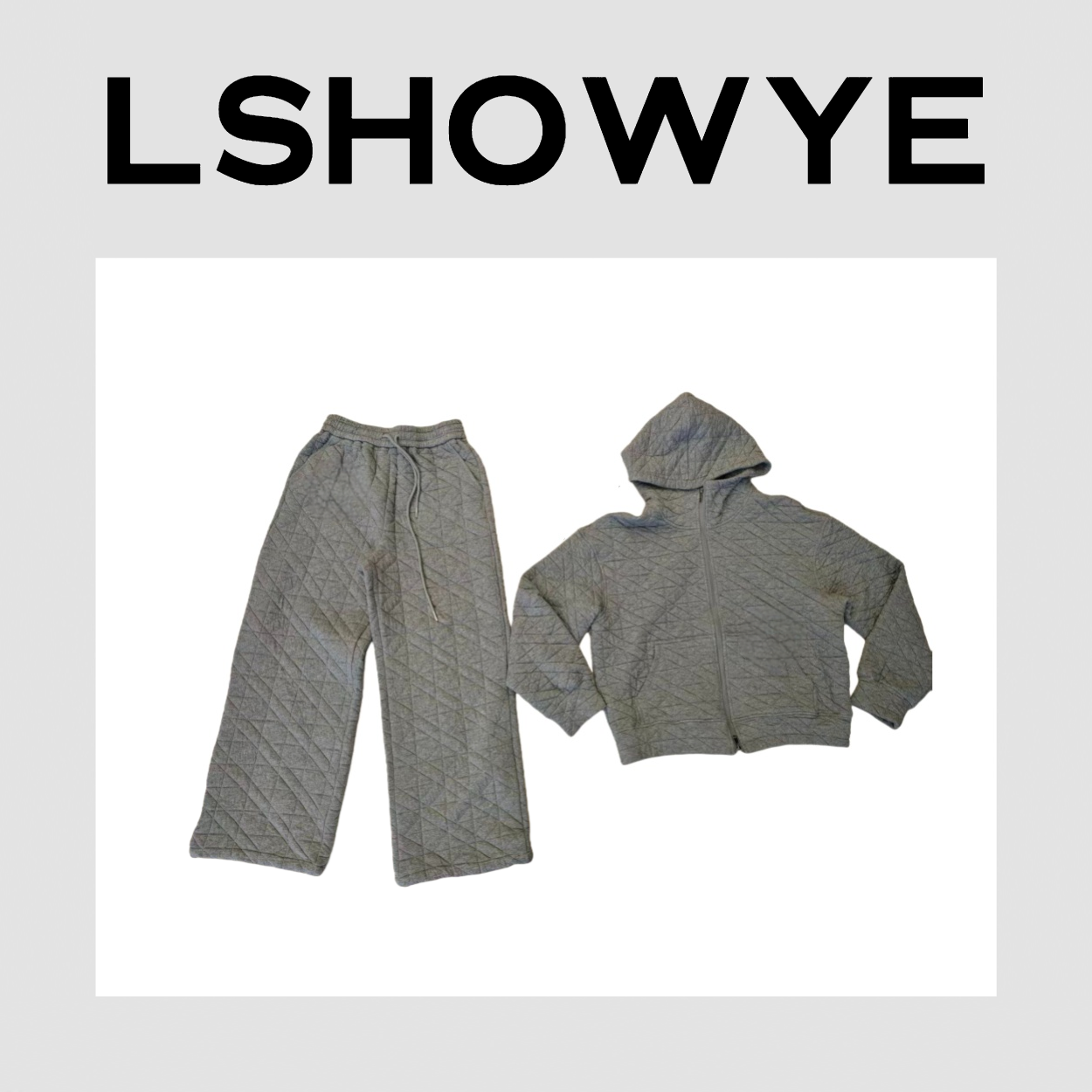 LSHOWYE｜夹绵刺绣小马套装 3566-1
