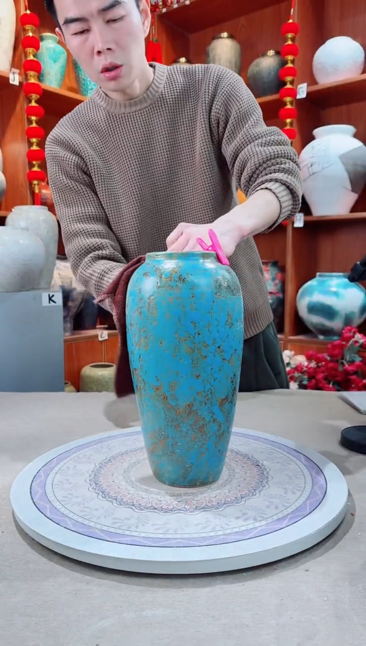 【闪购商品】瓶孤品 微瑕陶瓷花瓶 无花 a605