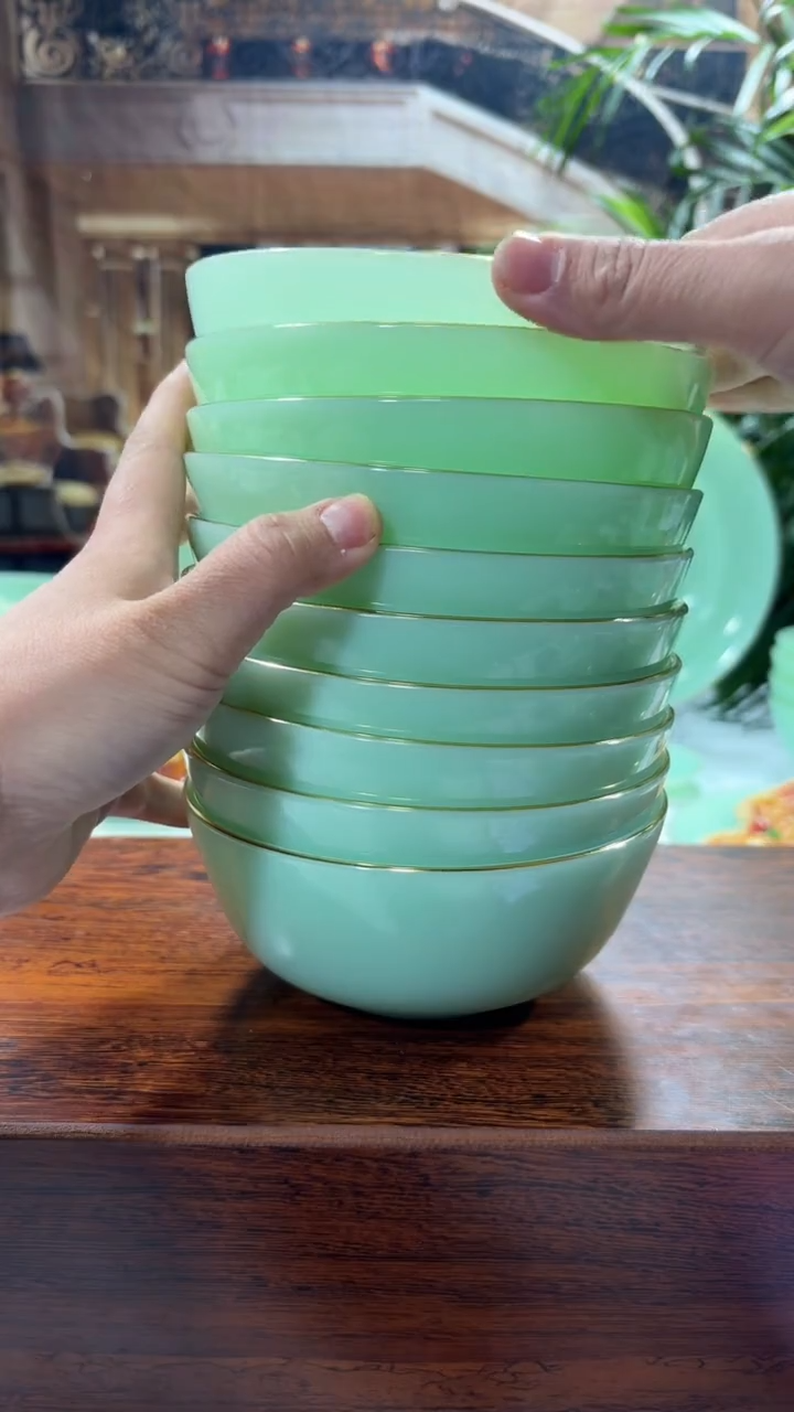 【闪购商品】... 5.5英寸玉瓷碗10个口径13.8厘米