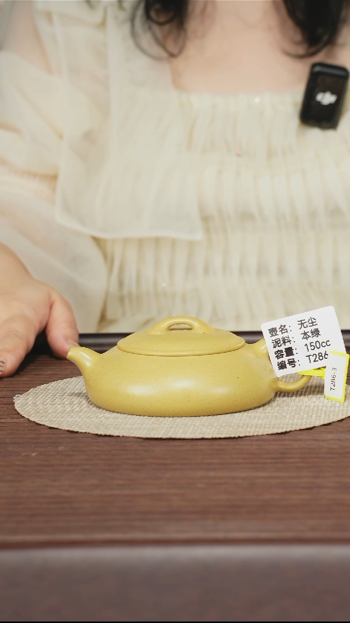 茶壶紫砂T286 本绿泥 无尘 150cc