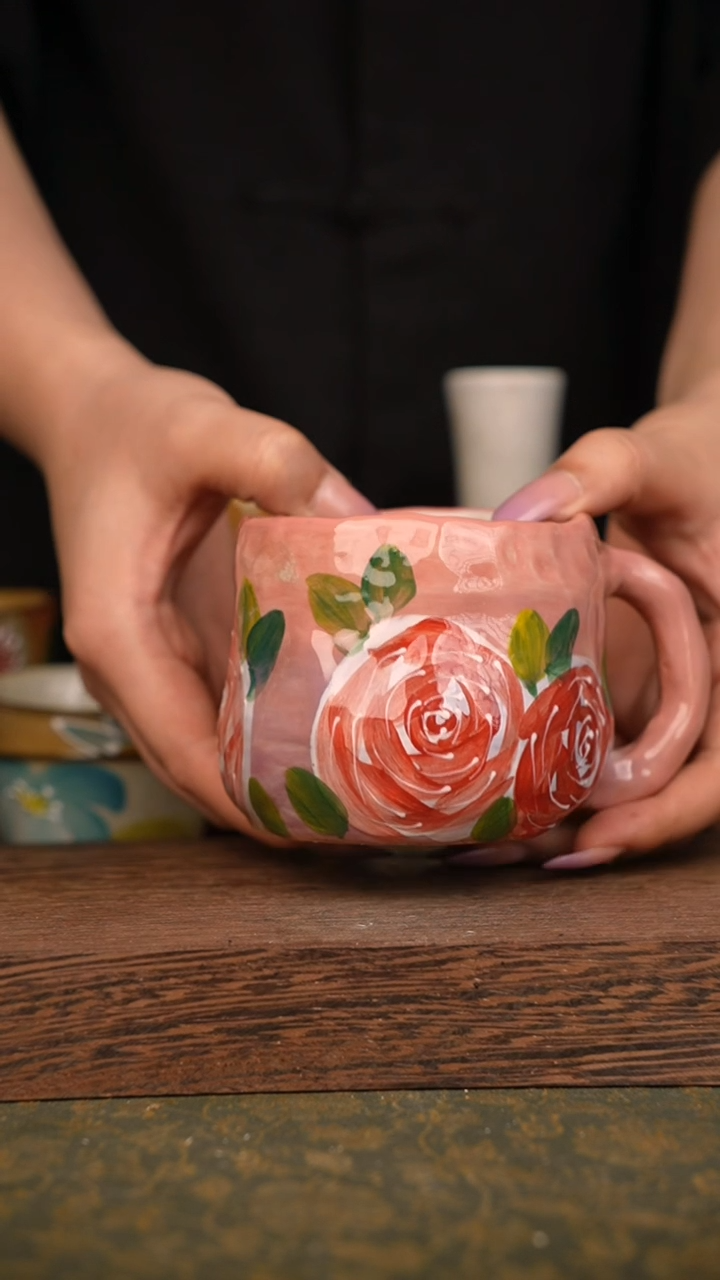 摆件泥垚手作 景德镇手工手绘器物