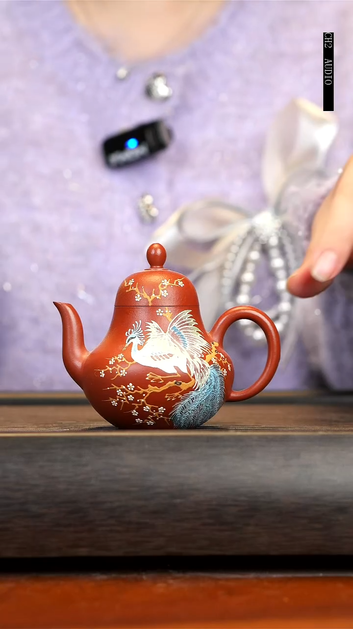 【闪购商品】紫砂茶壶念一紫砂  朱泥思婷