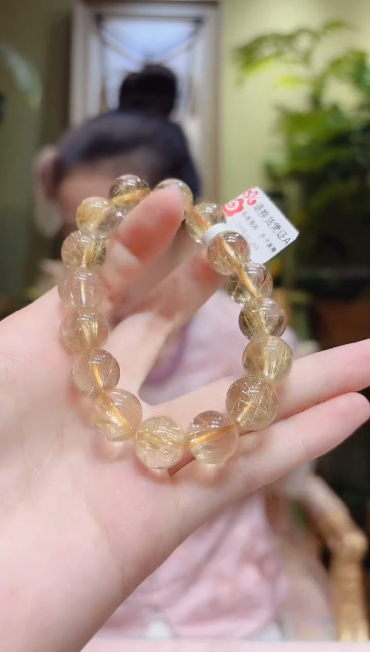 【闪购商品】水晶手串未镶嵌金发晶手串11/13.1