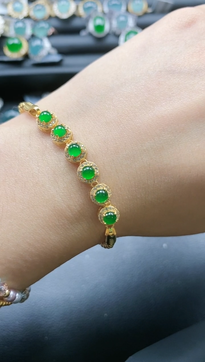 【闪购商品】翡翠戒指银S925镶嵌5151-5