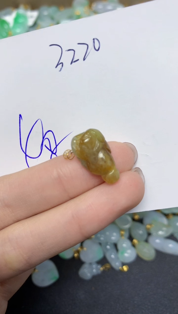 【闪购商品】翡翠颈饰18K金镶嵌 天然翡翠A货