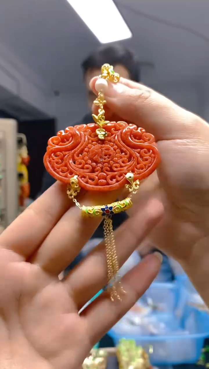 【闪购商品】翡翠耳饰合金0513翡翠压襟
