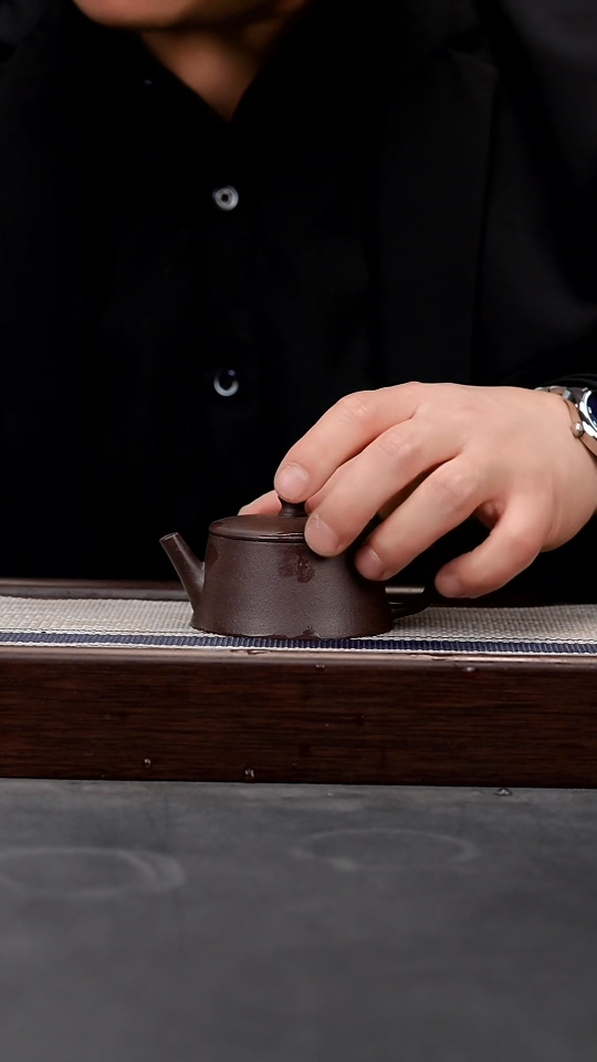 【闪购商品】紫砂茶壶老紫泥全手云柱