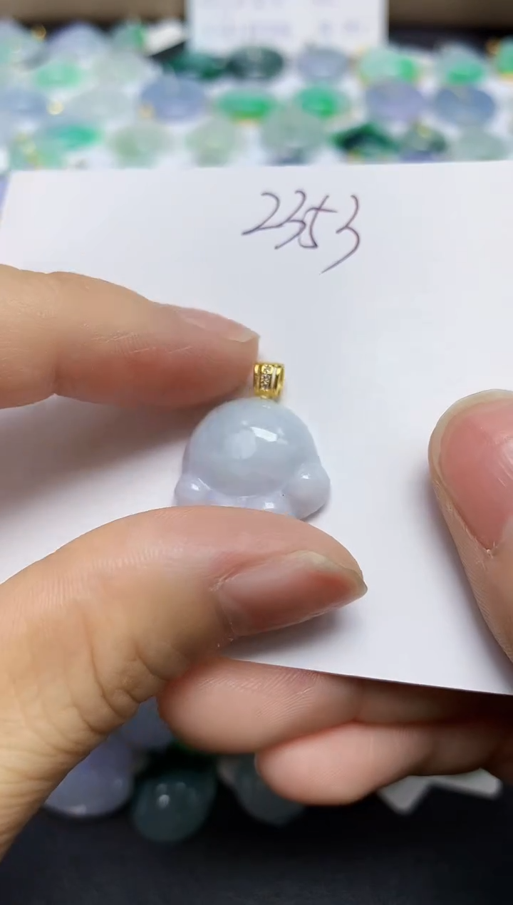 翡翠未镶嵌颈饰天然缅甸翡翠A货