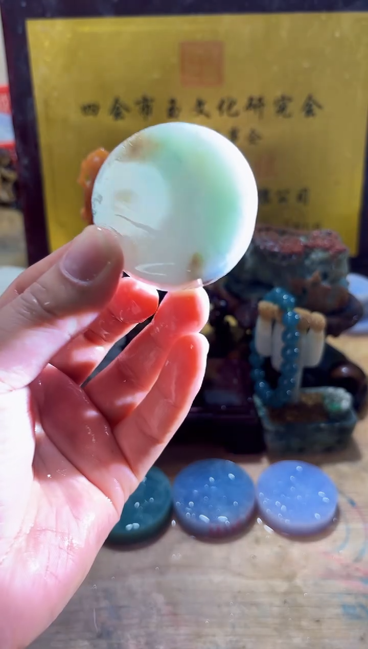 未镶嵌挂件翡翠A货常星7409