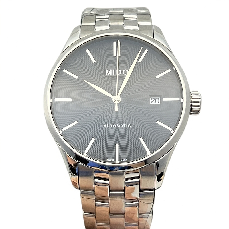 99新 Mido/美度 布鲁纳/臻耀/男机械黑盘腕表/M024/公价7400/40MM