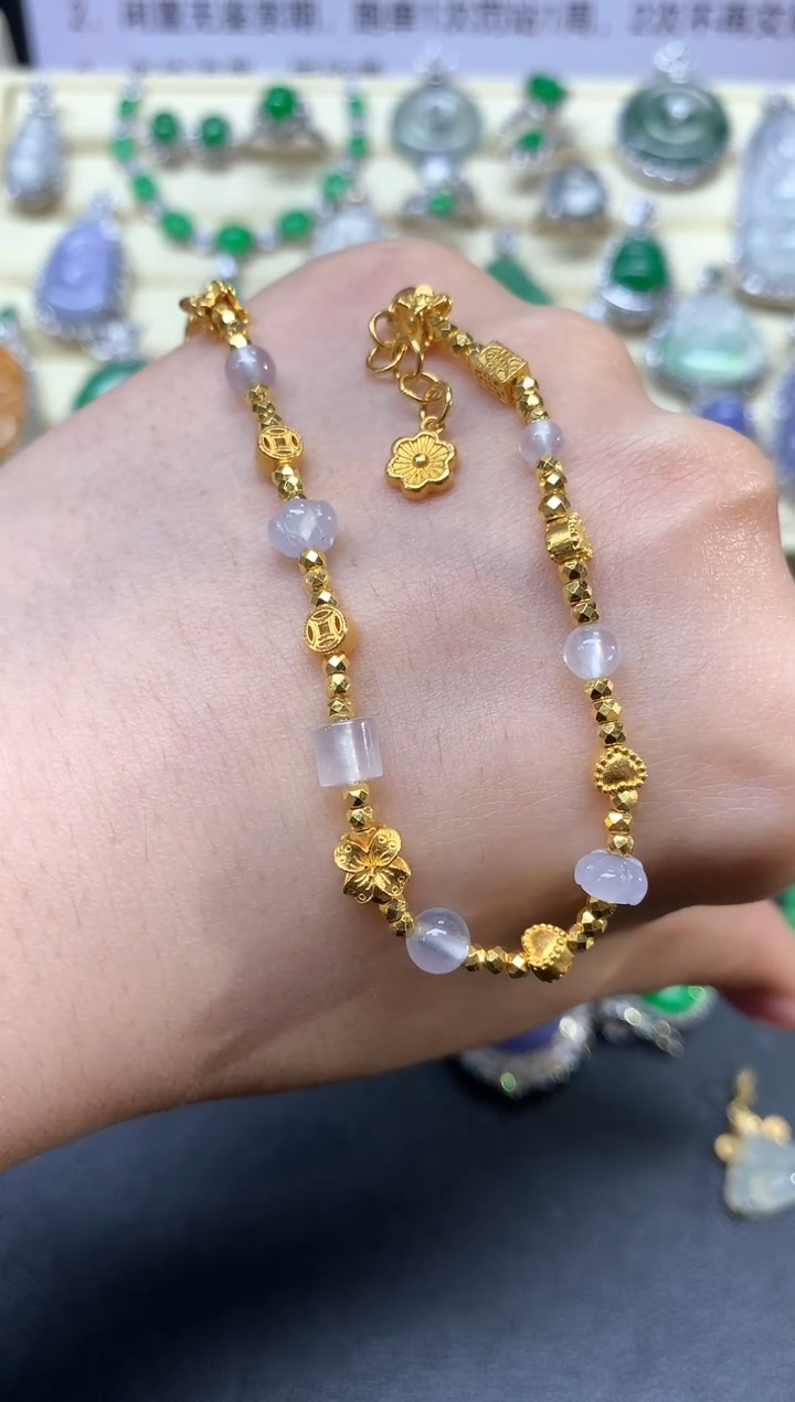 未镶嵌翡翠手链手链|11250+1125