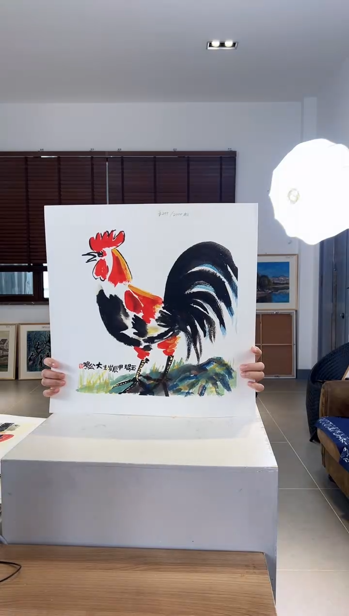 【闪购商品】版画耿玉琨限量作品亲签盖章版画S