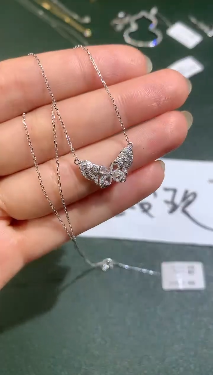 套链18K金镶嵌钻石D156|3980