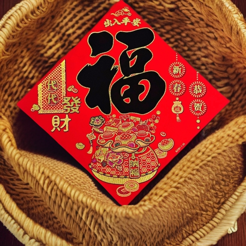 春节福字代代发财代代有福