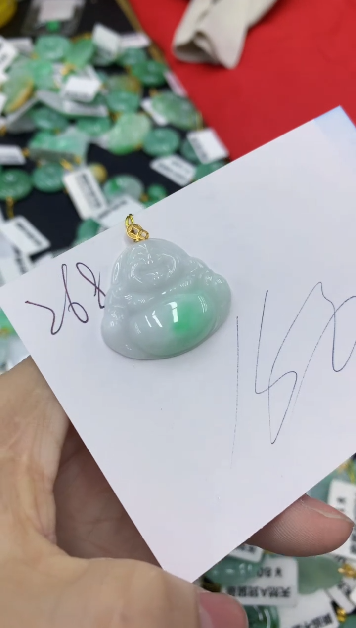 【闪购商品】翡翠颈饰18K金镶嵌1111111111