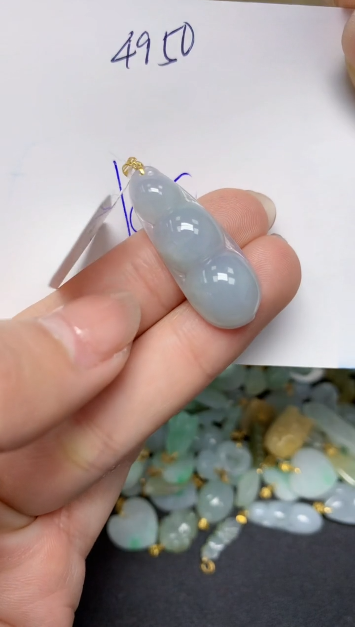 【闪购商品】翡翠颈饰18K金镶嵌天然翡翠A货