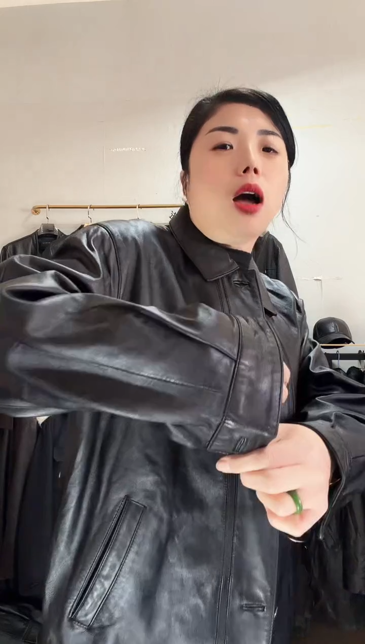 男款真皮皮衣-361