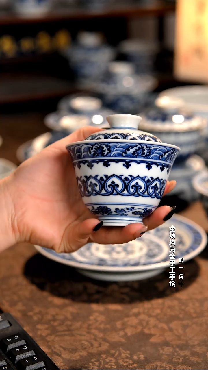 景德镇全手工手绘柴窑茶器福利