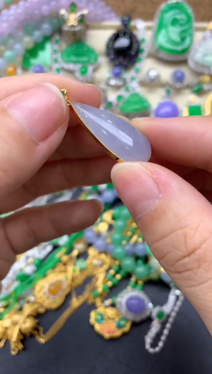 【闪购商品】翡翠颈饰18K金镶嵌258-中国好珍宝