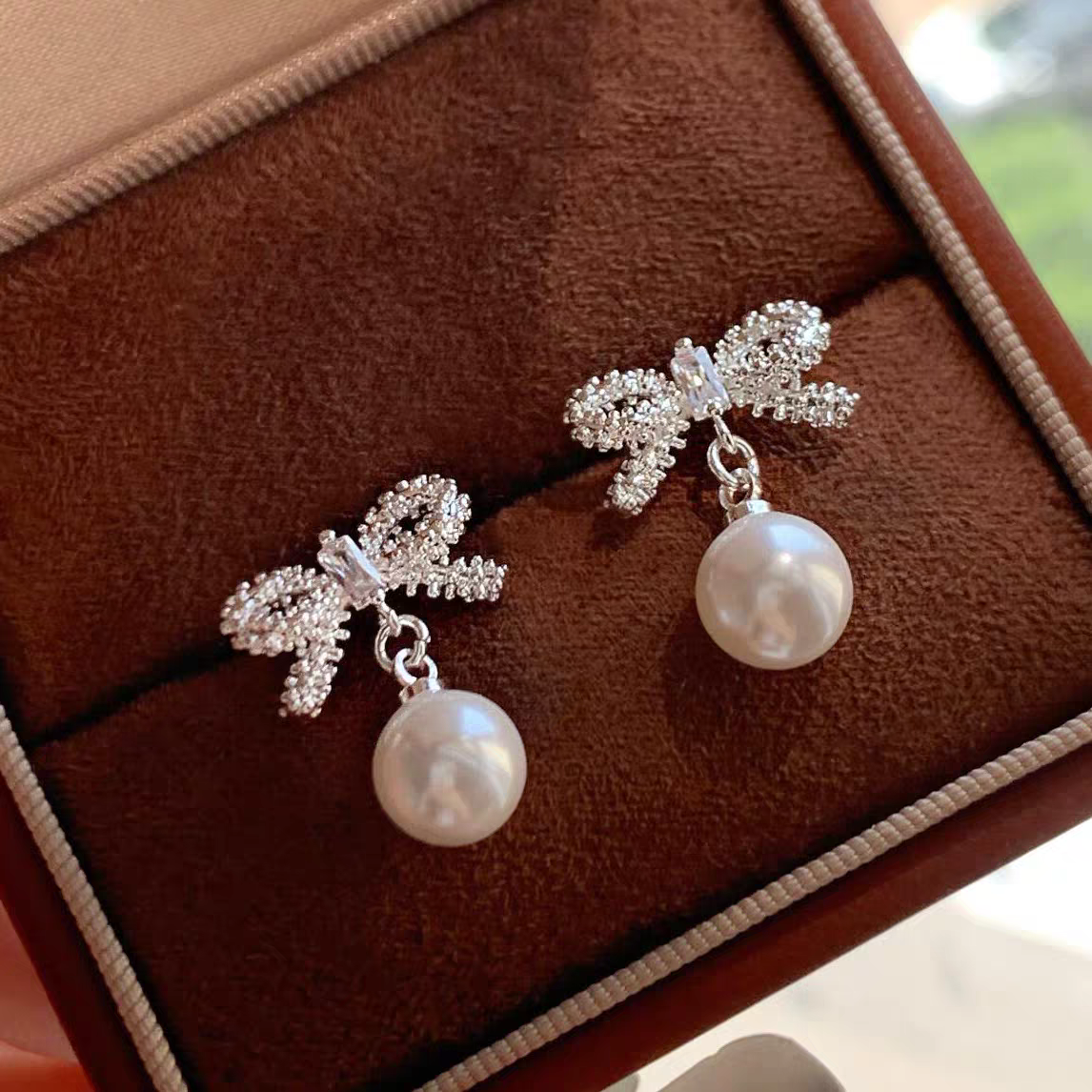 铜合金耳饰 【D67】新款时尚精致甜美百搭简约耳环