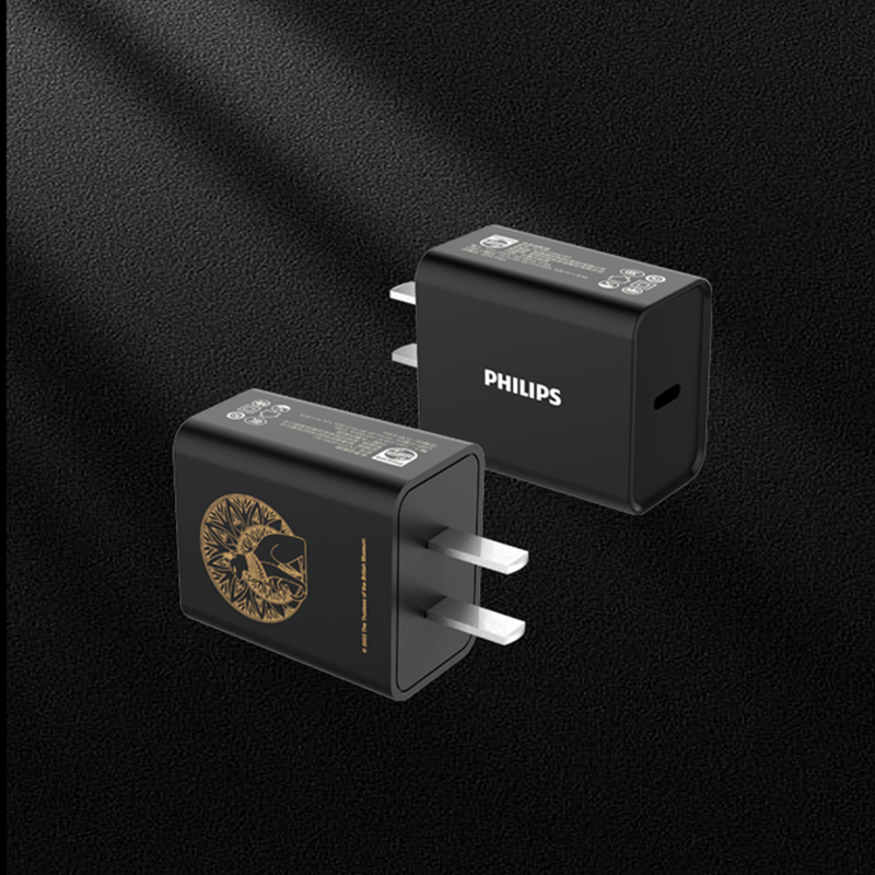 联名款快充头适用于苹果8-17经典安德森猫款20W飞利浦充电头志雄