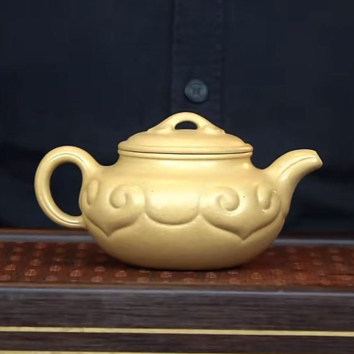 ZFF本绿[仿古如意200CC]宜兴手工紫砂壶