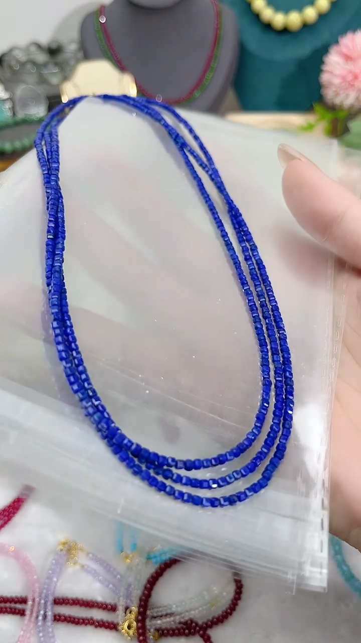 【闪购商品】青金石颈饰银S925镶嵌方99