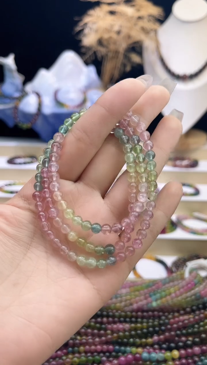 【闪购商品】碧玺/未镶嵌5mm+碧玺多圈多样性发货