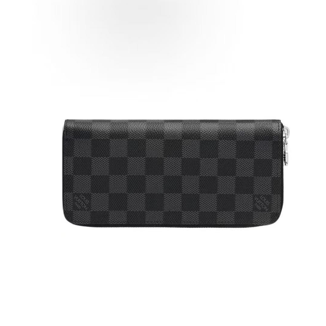 95新 LouisVuitton/路易威登 路易威登棋盘格手拿包牛皮