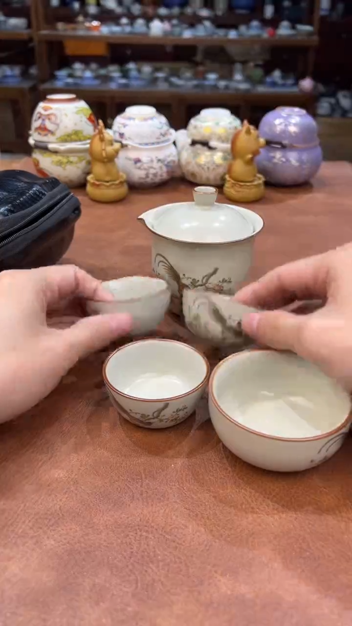 真的很便宜会开片的旅行茶具