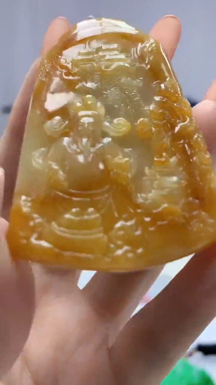 【闪购商品】定制翡翠未镶嵌4688DD-毛货挂件10