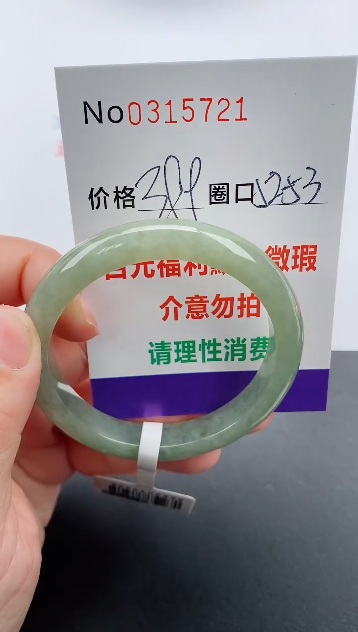 【闪购商品】翡翠手镯未镶嵌天然A货翡翠0315721