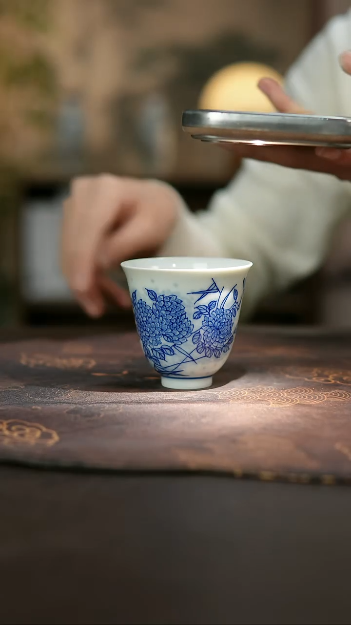 景德镇陶瓷杯碗柴烧多人