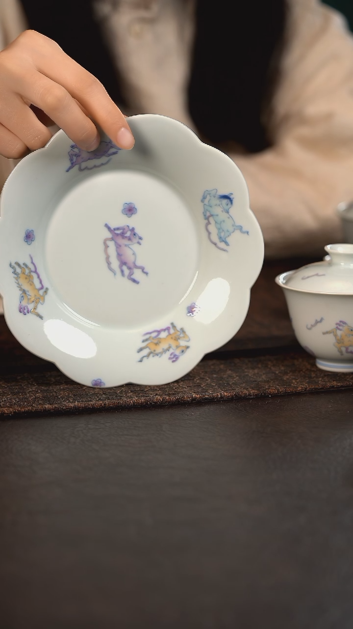 【闪购商品】杯活动价聚澜堂斗彩小鹿壶承