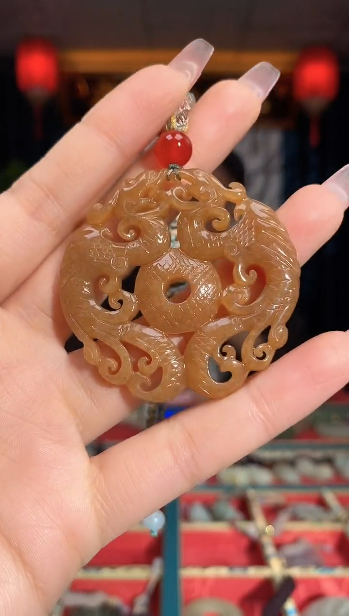 【闪购商品】和田玉颈饰未镶嵌龙凤