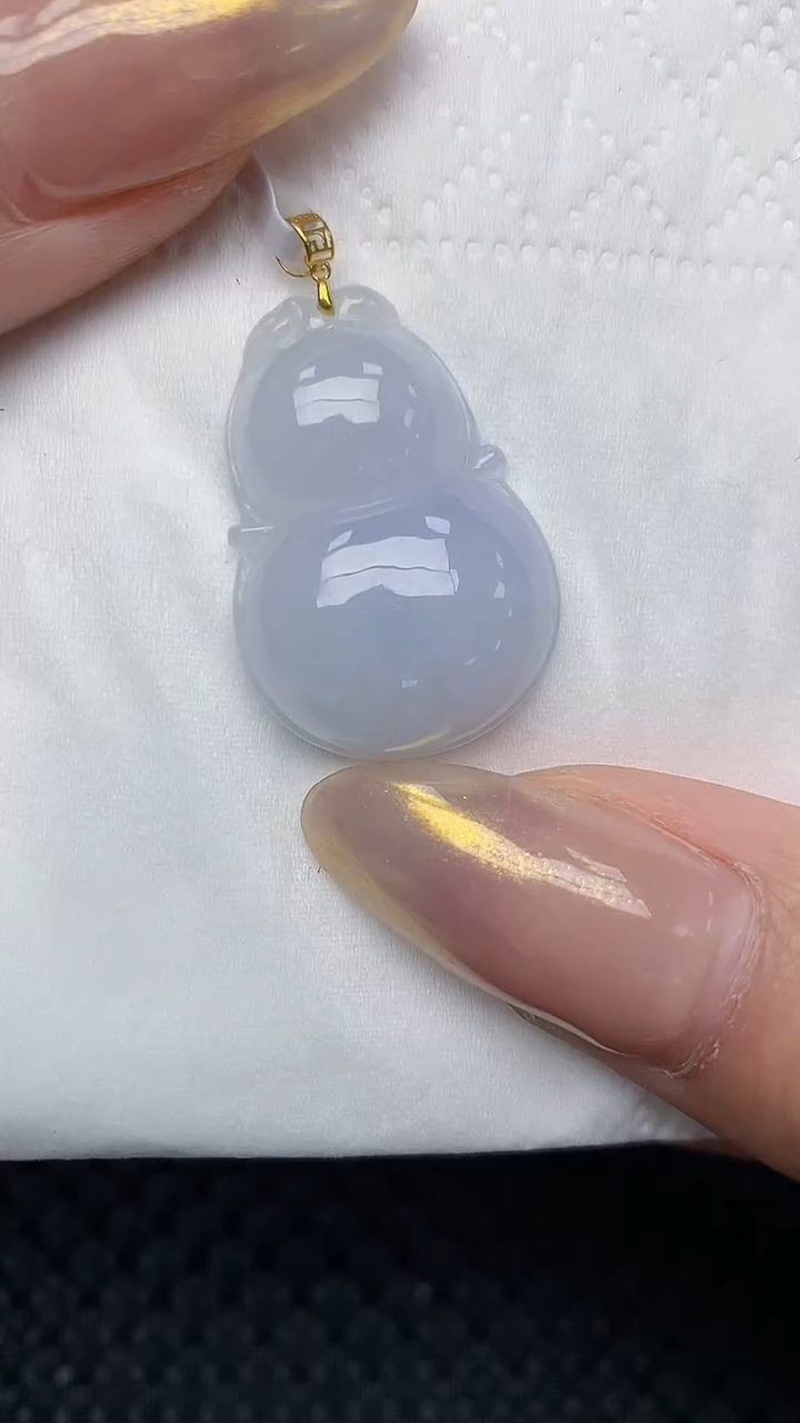 【闪购商品】翡翠颈饰18K金镶嵌天然翡翠A货