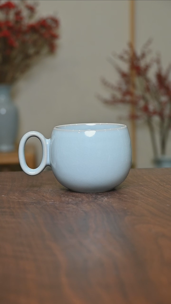 【闪购商品】其他微瑕天青釉无款如意杯
