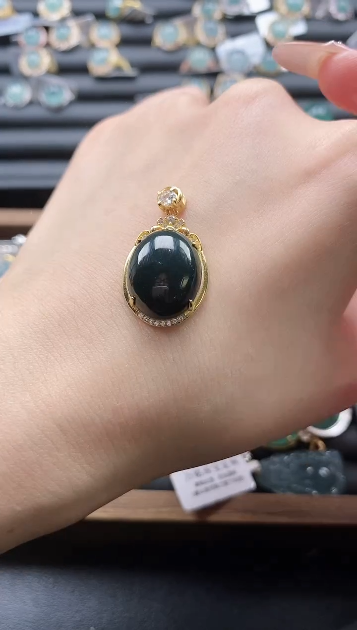 【闪购商品】翡翠戒指银S925镶嵌51151