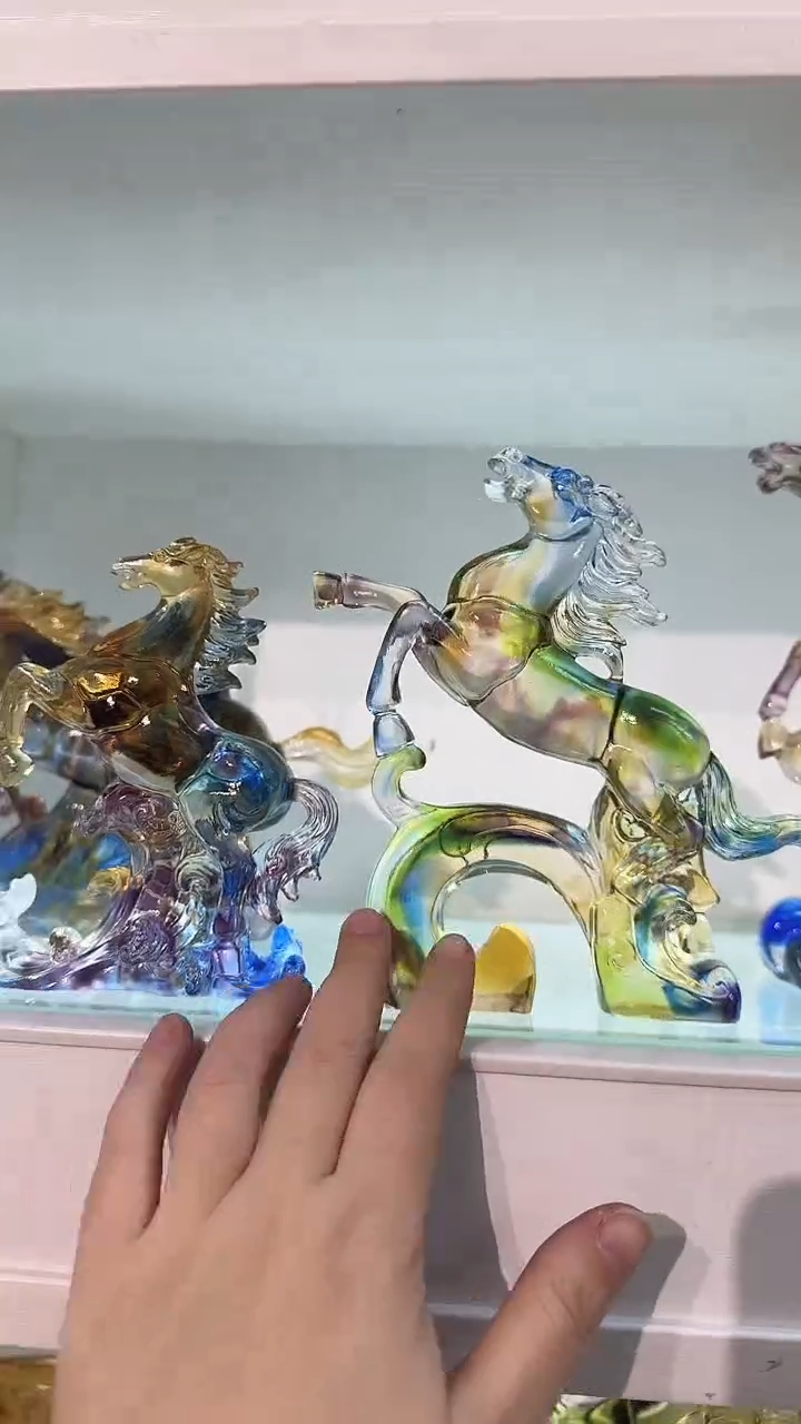 手工艺品琉璃马摆件