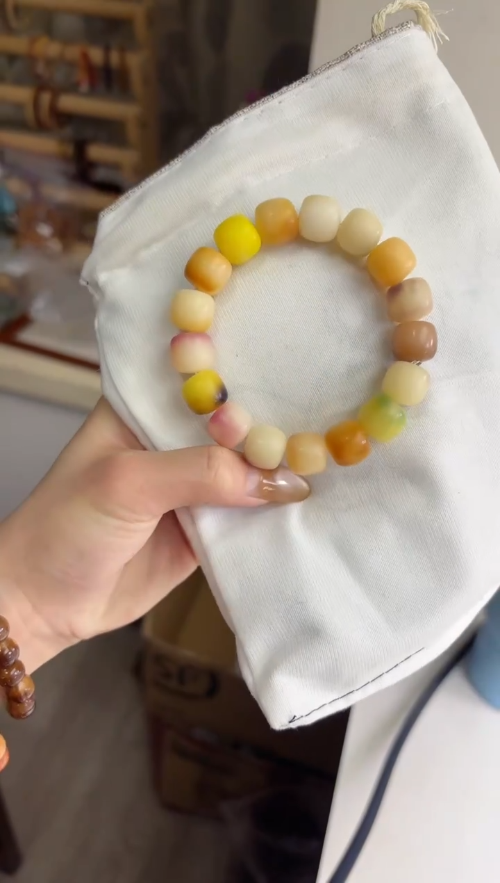 手串菩提根/象牙果沐q05干磨桶珠13mm手串