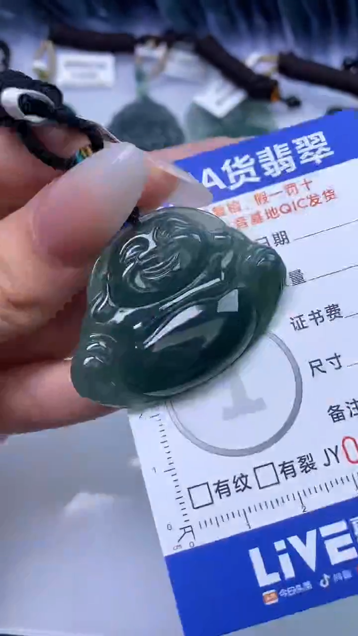 【闪购商品】翡翠颈饰未镶嵌A货翡翠9458
