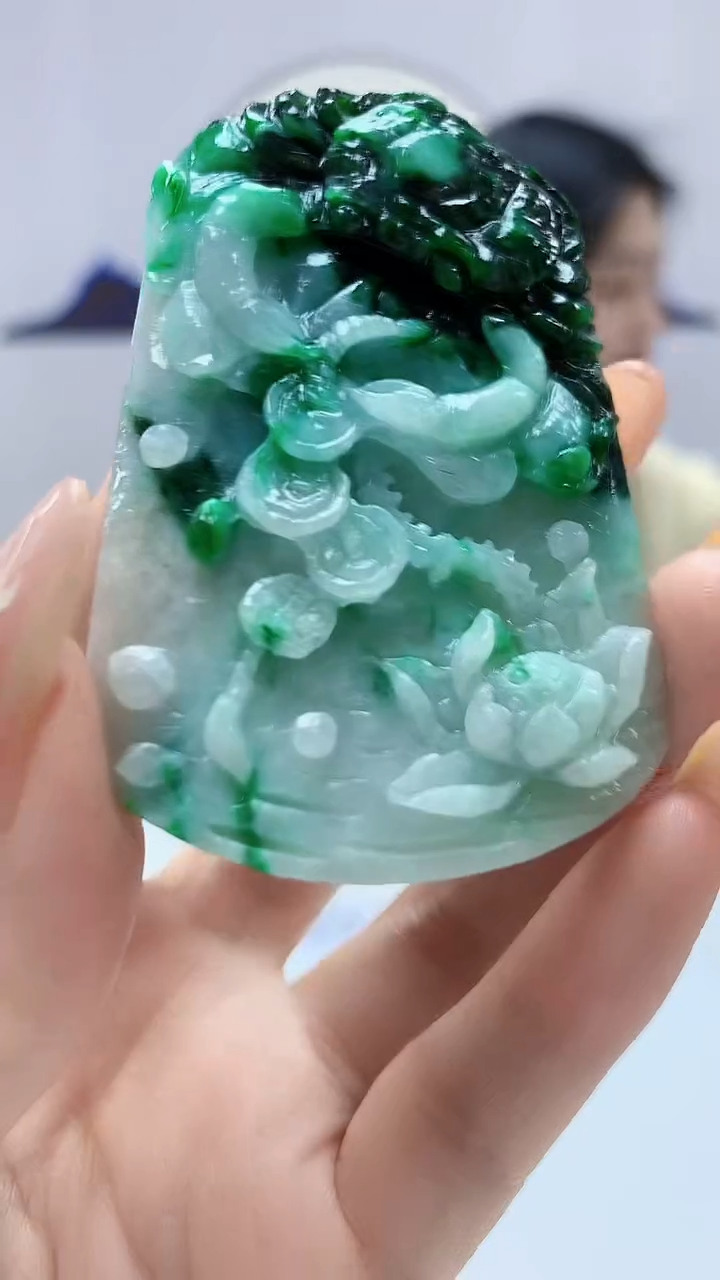 【闪购商品】定制翡翠未镶嵌0405DD-毛货挂件31
