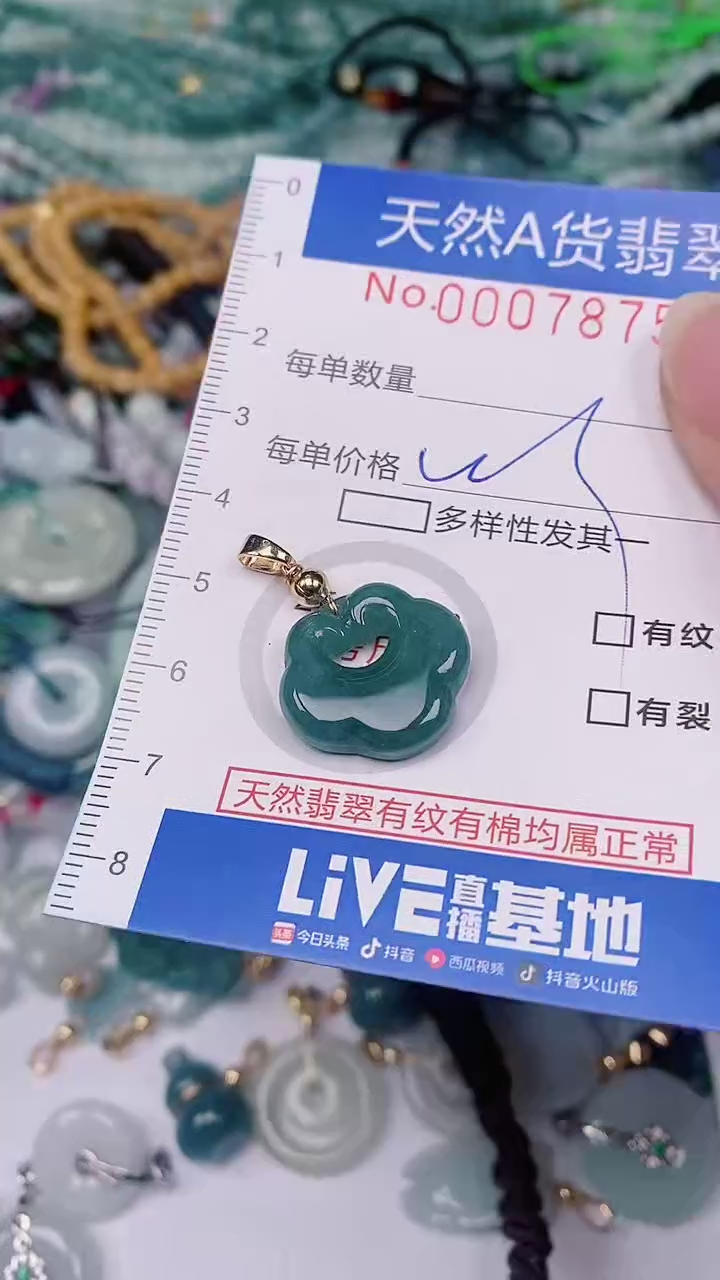 【闪购商品】翡翠颈饰未镶嵌00007875