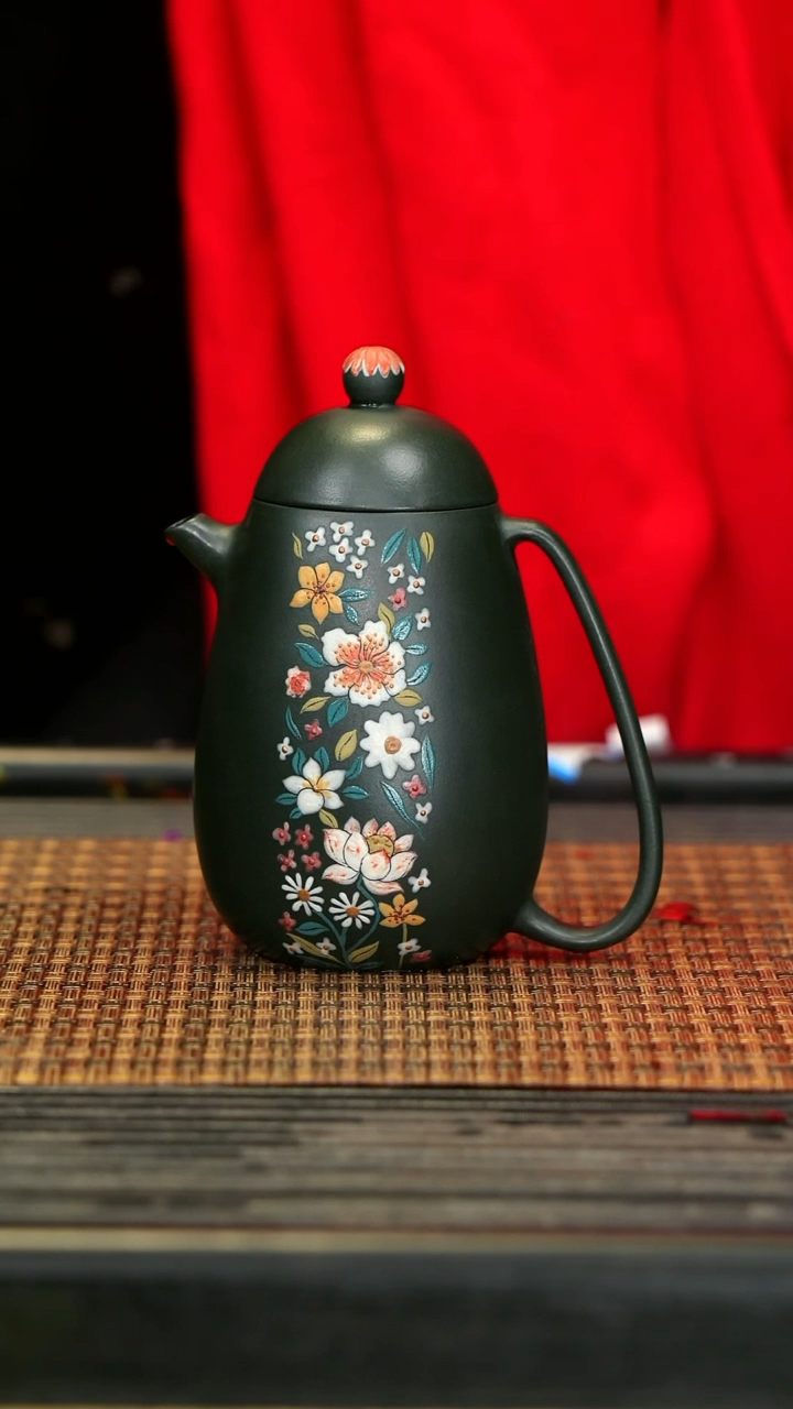 【闪购商品】紫砂茶壶31高龙蛋 繁花