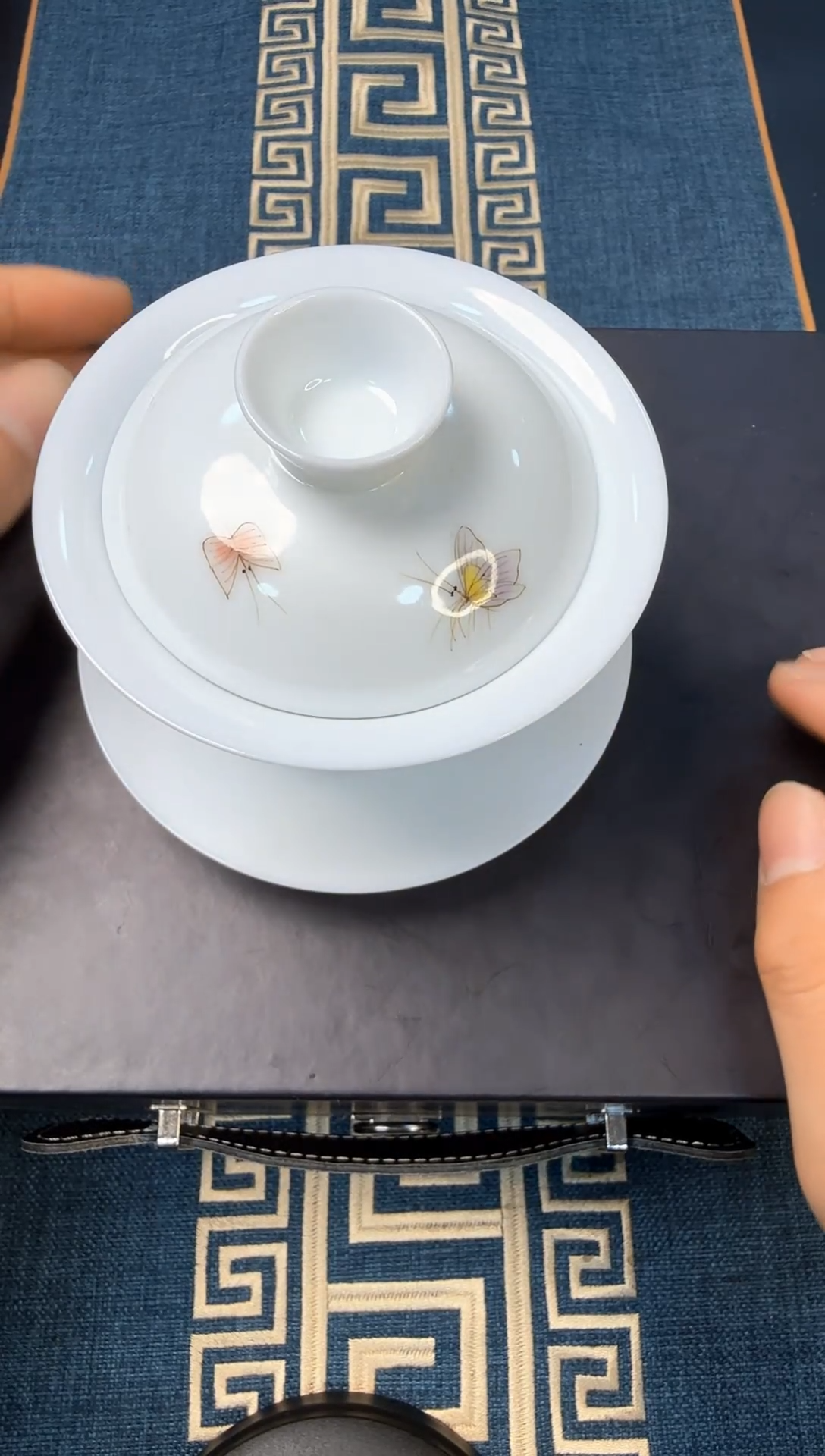 【闪购商品】经典骨瓷三才盖碗