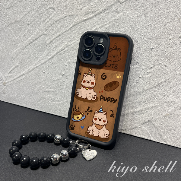 棕色小狗适用苹果17pro全包手机壳iPhone16华为vivo小米17oppo