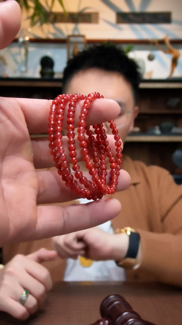 未镶嵌多圈南红玛瑙南红多圈长串ZD5*
