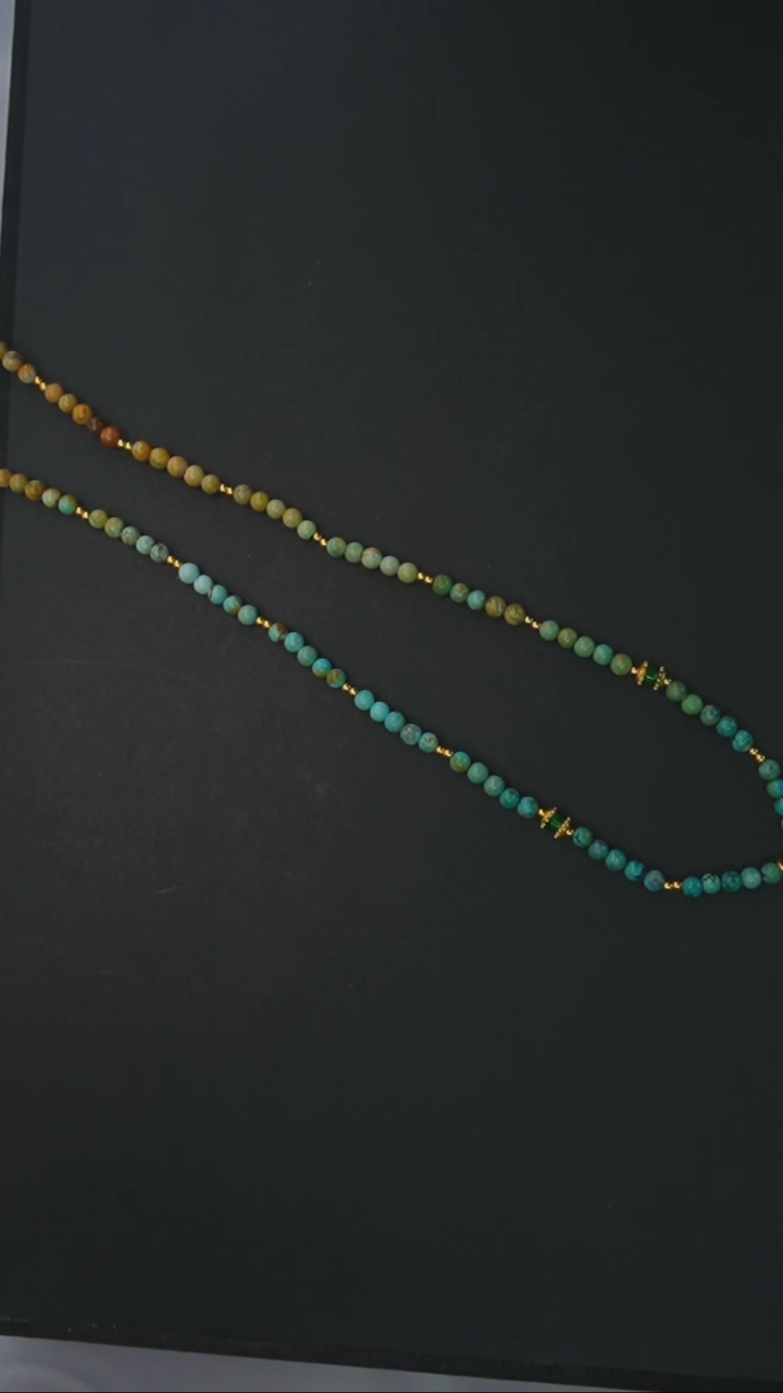 【闪购商品】绿松石项链银S925镶嵌发货一件