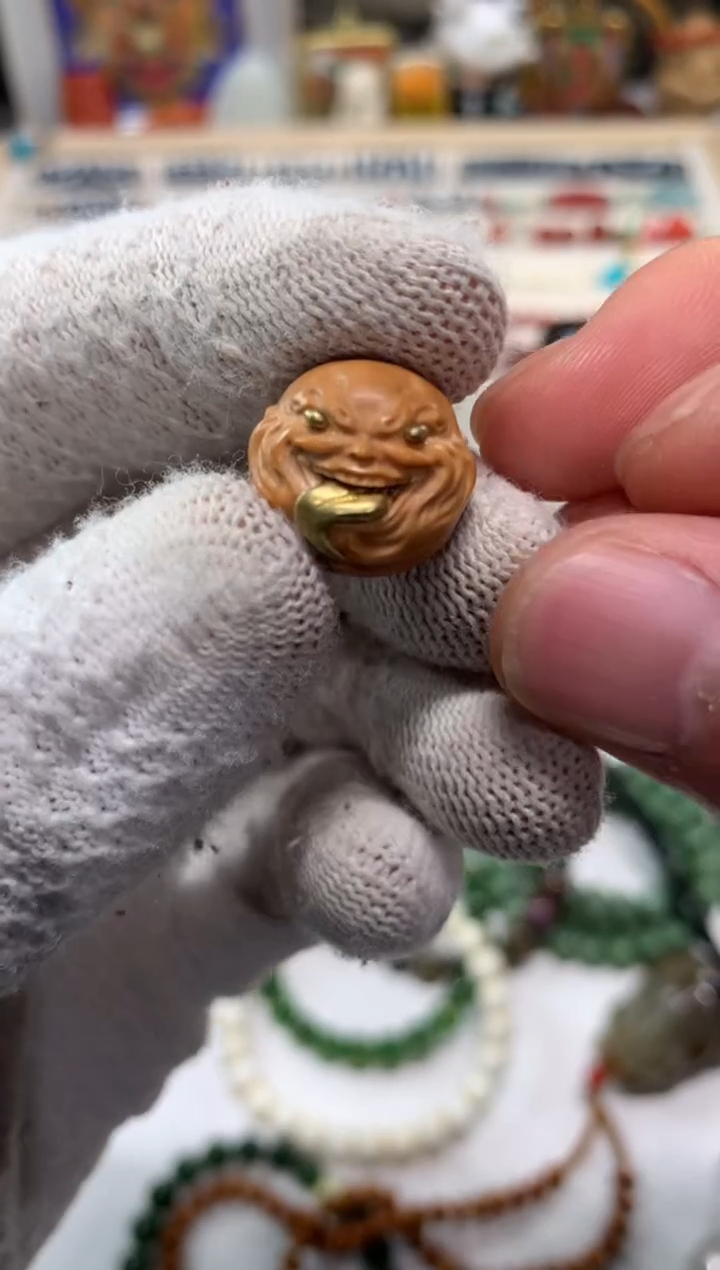 把件猴头核桃都**口雕刻单籽