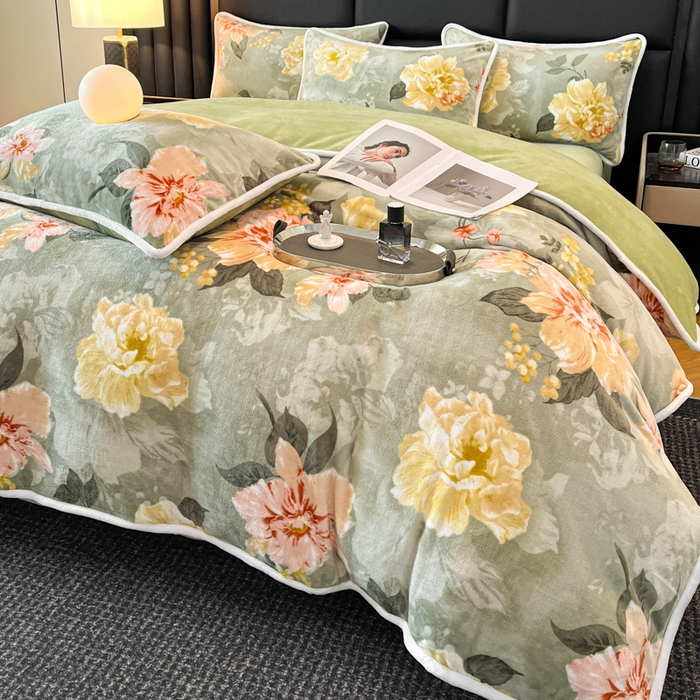 新店专属 赫莲娜绿牛奶绒被套 床品22号